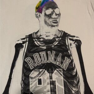 Graphic T-Shirt with Rodman Print